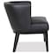 Officesource Bowery Collection Barrel Back Arm Chair with Black Wood Legs 5209VBK - alternate 3